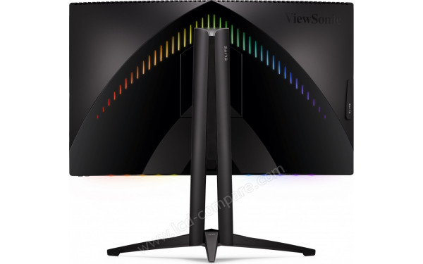 VIEWSONIC XG270QC - Vue de l'arri&egrave;re avec effet lumineux