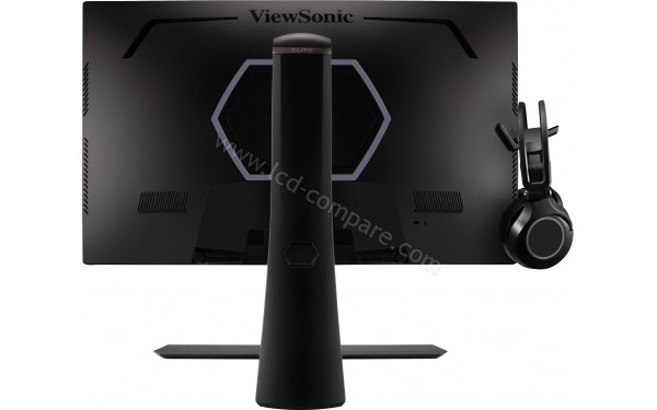 VIEWSONIC XG270 - Vue de l'arri&egrave;re avec support casque (casque optionnel)