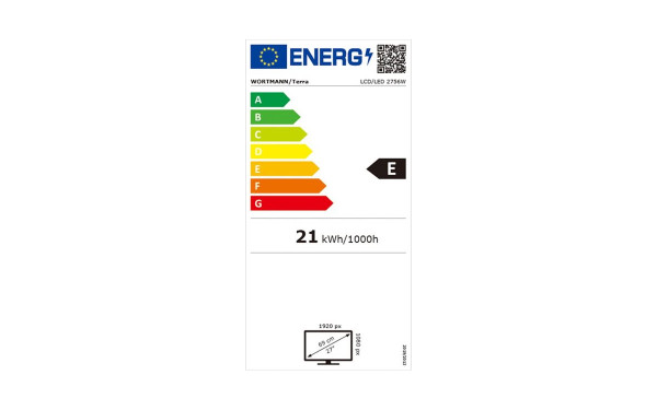 WORTMANN Terra 2756W PV V2 - &Eacute;tiquette &eacute;nergie v2
