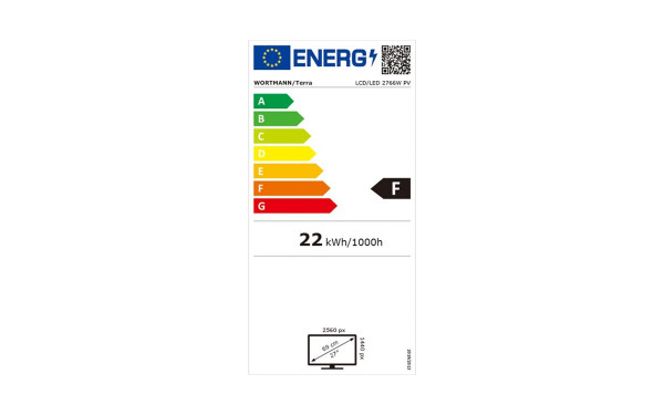 WORTMANN Terra LED 2766W PV - &Eacute;tiquette &eacute;nergie v2