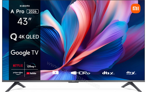 XIAOMI TV A Pro 43 2026 - Vue de face