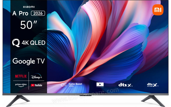 XIAOMI TV A Pro 50 2026 - Vue de face