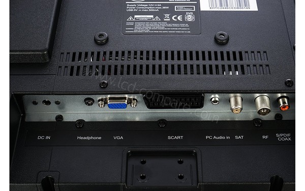 XORO HTC 2446 - Connectique dessous