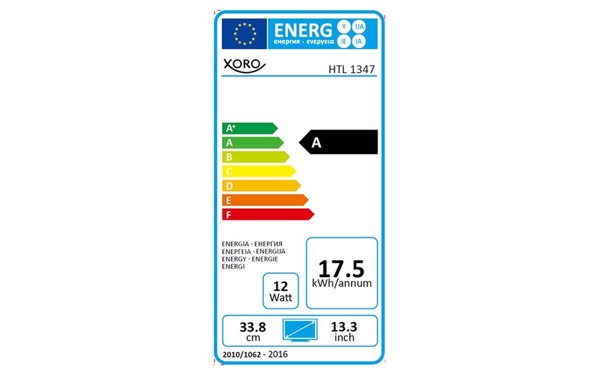 XORO HTL 1347 - &Eacute;tiquette &eacute;nergie