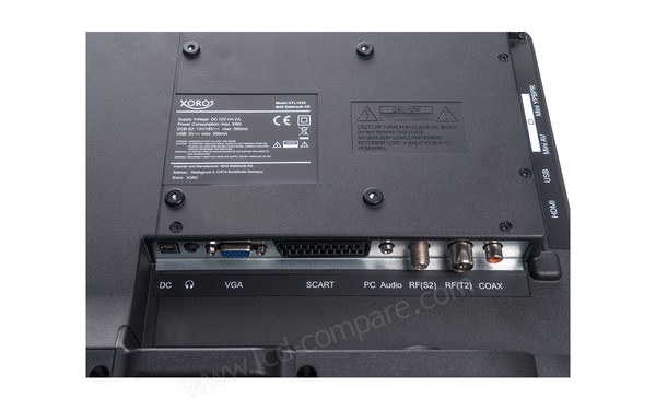 XORO HTL 1546 - Connectiques arri&egrave;re