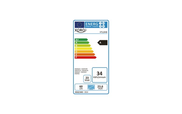 XORO HTL 2446 - &Eacute;tiquette &eacute;nergie