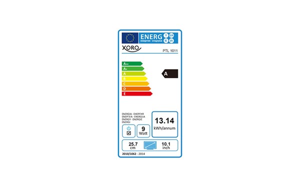 XORO PTL 1011 - &Eacute;tiquette &eacute;nergie