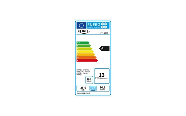 XORO PTL 1050 - &Eacute;tiquette &eacute;nergie