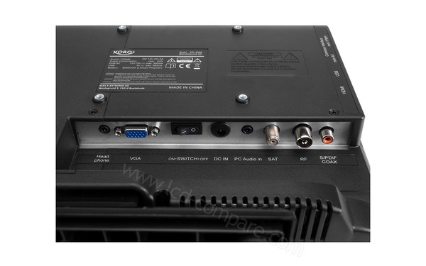 XORO PTL 1330 - Connectiques du dessous