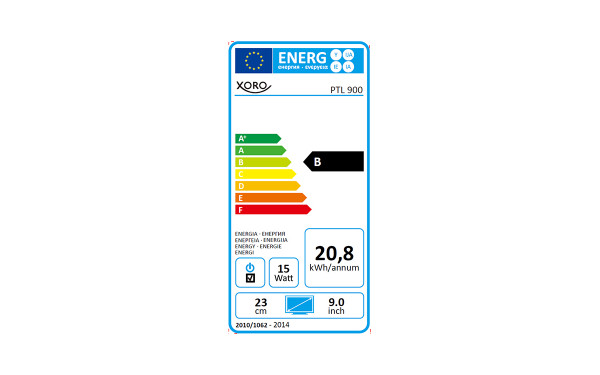 XORO PTL 900 - &Eacute;tiquette &eacute;nergie